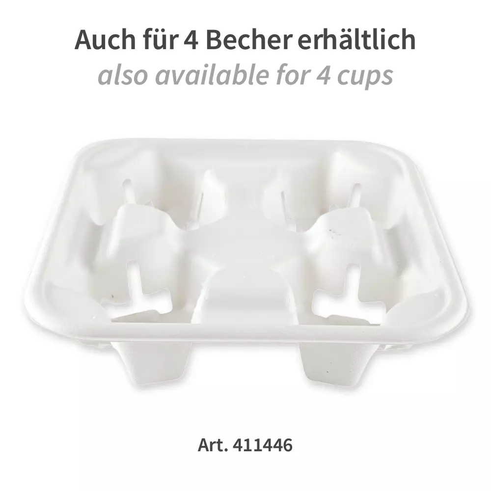 NATUREStar 411445, Bio-Doppel-Bagasse-Becherhalter, image 7
