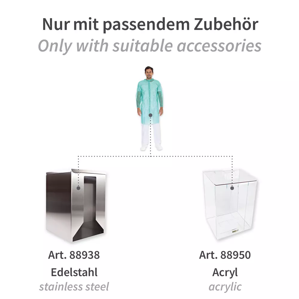 HygoNorm 27407, PP Visitor Gowns, Light, Push Buttons XL, image 4