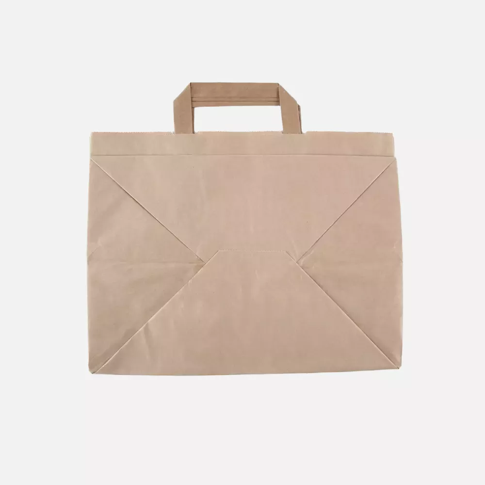 NATUREStar 35567, Kraft Organic Paper Carrier Bags, 320 + 220 x 270 mm, Brown, 80 g/m², image 4