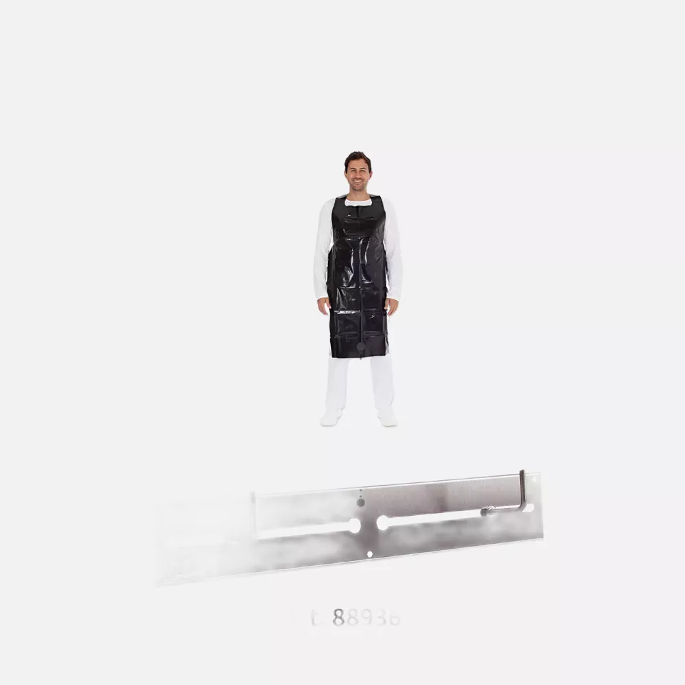 HygoStar 23528, Disposable LDPE Aprons, 140 x 75 cm, Black, 60 my, image 1
