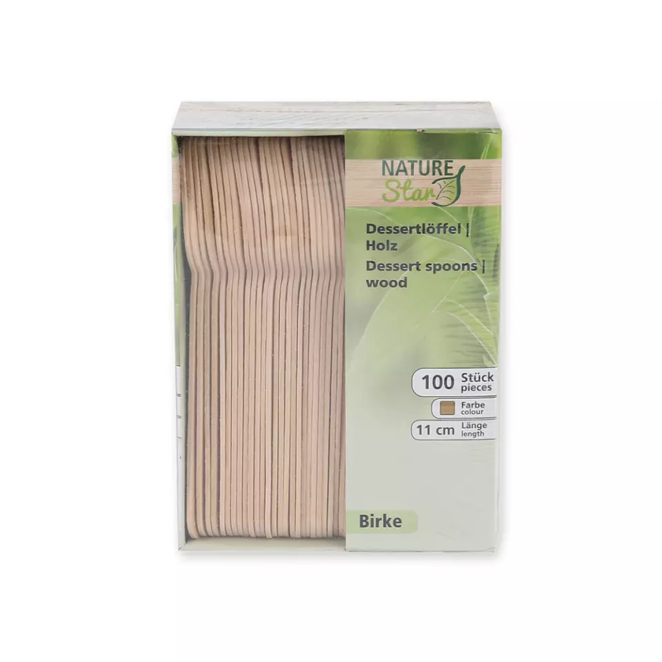 NATUREStar 38858, Wood Coffee Spoons, 110 mm, Organic, image 7, gallery thumbnail