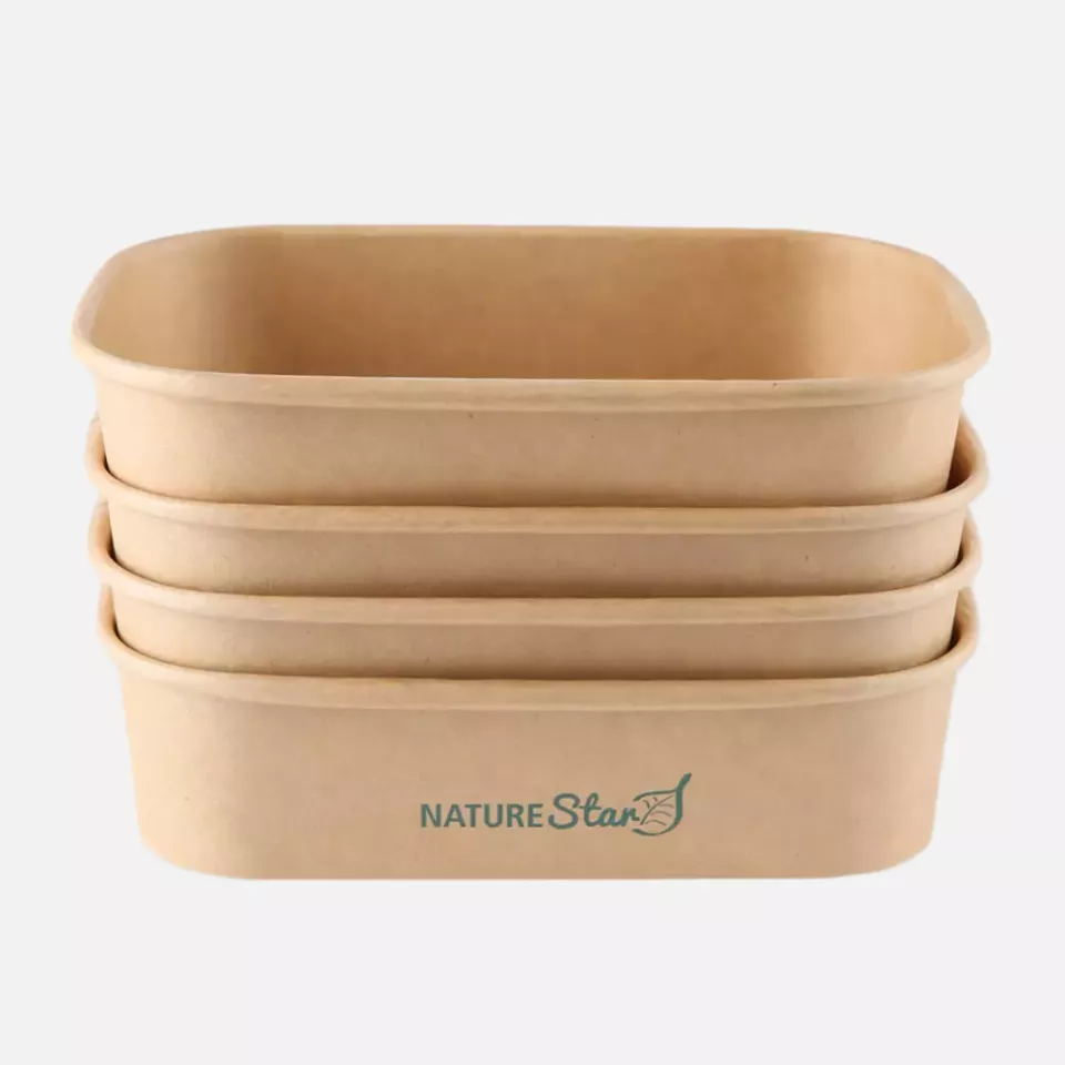 NATUREStar 417450, Organic Takeaway Kraft Paper/PE Trays, 500 ml, 172 x 120 x 41 mm, FSC®-mix, image 6, gallery thumbnail