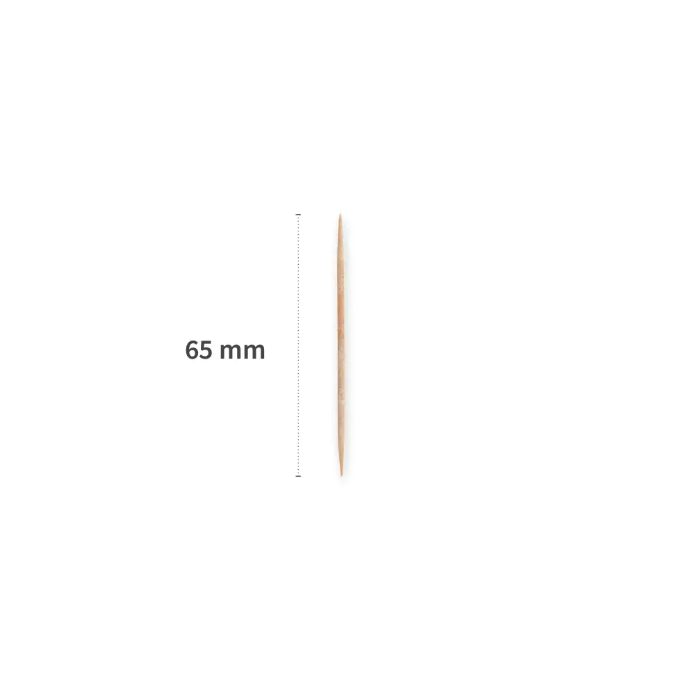 NATUREStar 38811, Organic Wood Toothpicks, 65 mm, Individually Wrapped in Foil, image 3