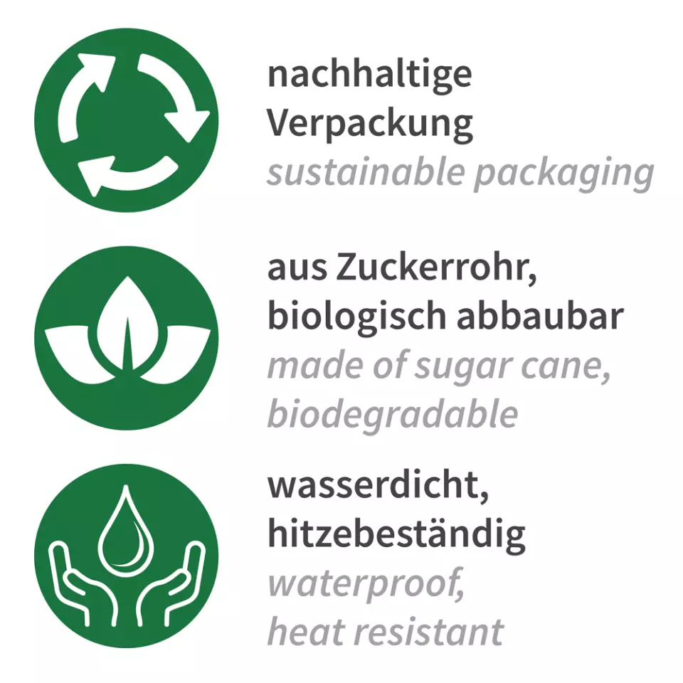 NATUREStar 41215, Organic Hinged Lid Bagasse Hamburger Boxes, 150 x 85 mm, image 8, gallery thumbnail