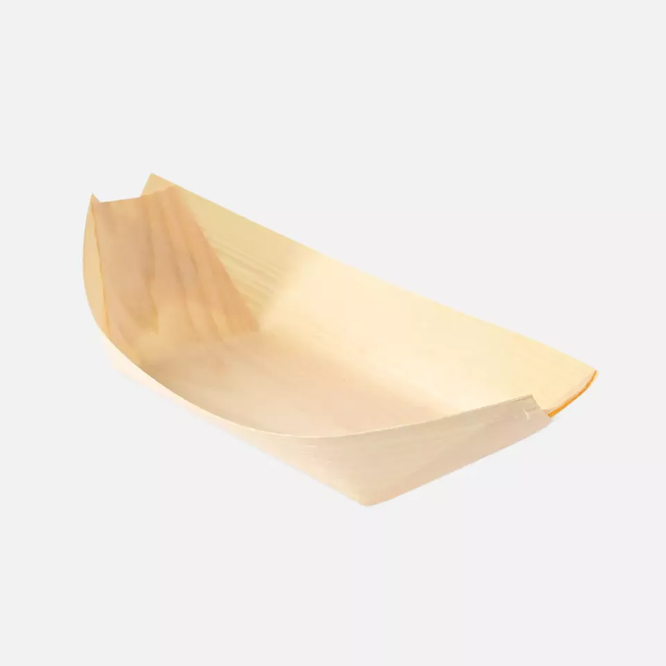 NATUREStar 38836, Organic Wooden Fingerfood Boat, 225 x 125 mm, image 1, gallery thumbnail