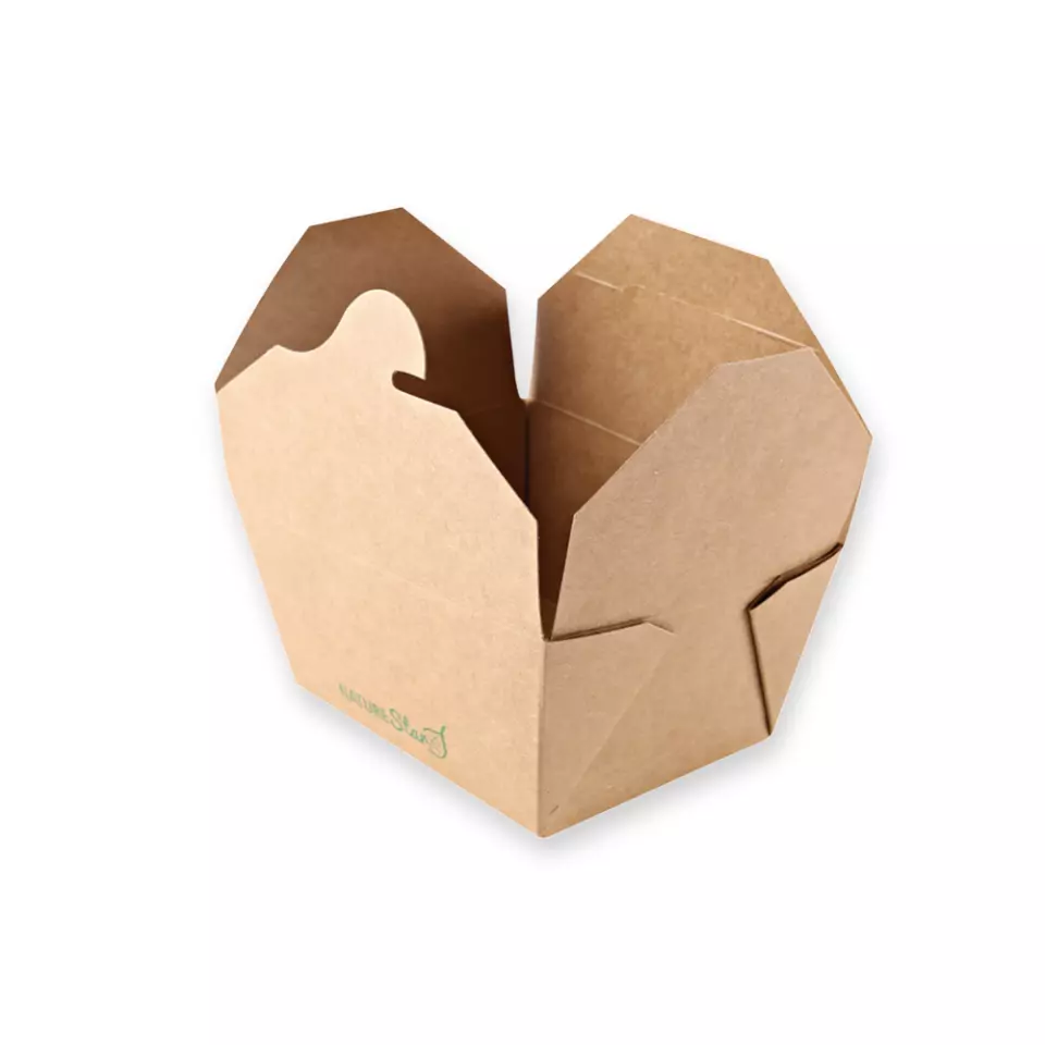 NATUREStar 417313, Menu Organic Kraft Paper/PE Food Boxes, 130 x 105 x 65 mm, FSC®-mix, image 4, gallery thumbnail