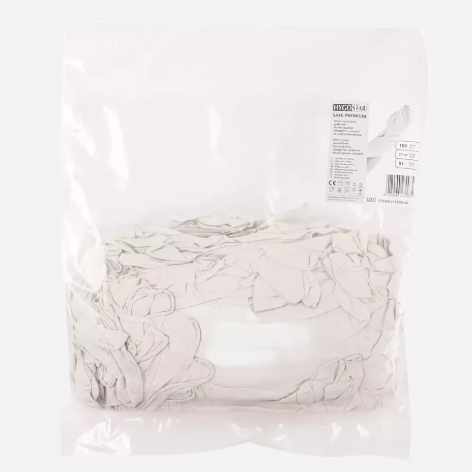 HygoStar 27000B, Safe Premium Nitrile Gloves, Powder-Free, image 2, gallery thumbnail