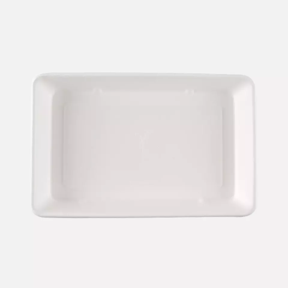 NATUREStar 411440, Classico Organic Rectangular Bagasse Trays, 230 x 156 x 31 mm, 900 ml, image 4, gallery thumbnail