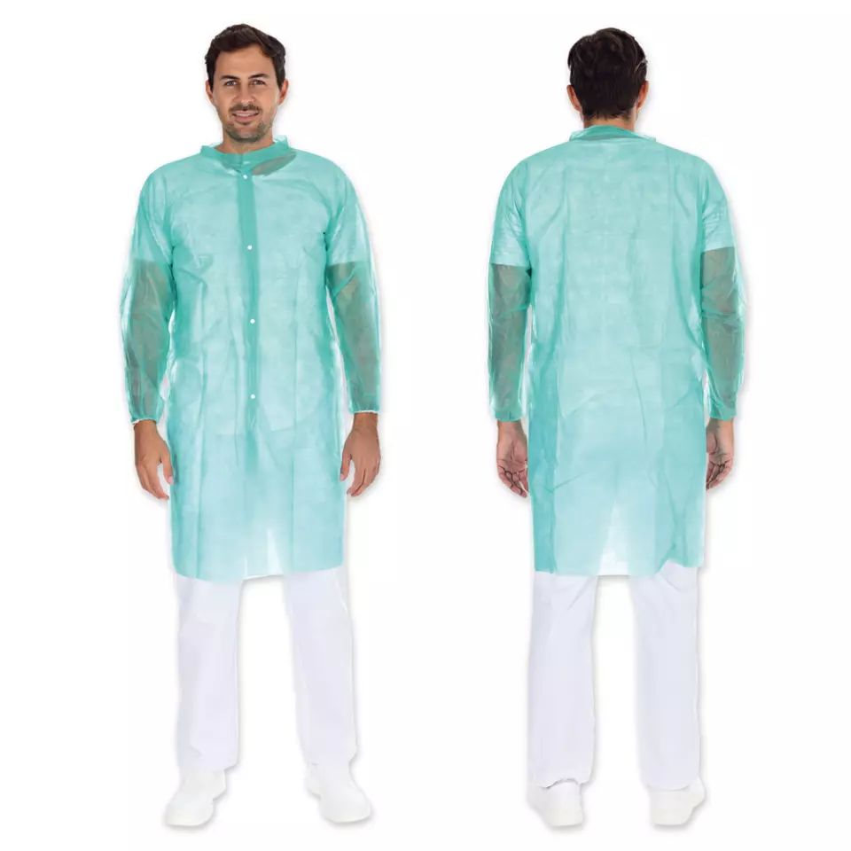 HygoNorm 27417, PP Visitor Gowns, Light, Push Buttons XXL, image 1, gallery thumbnail
