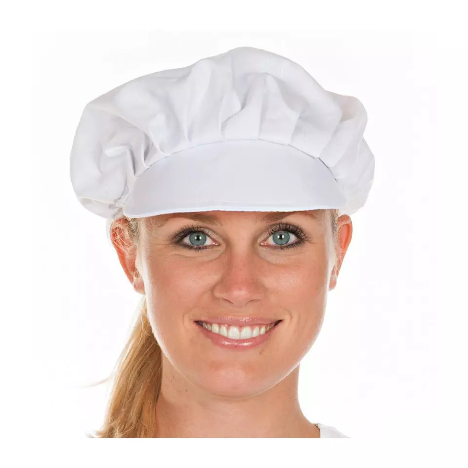 HygoStar 0041, Peaked Polycotton Bouffant Caps, White, image 1, gallery thumbnail