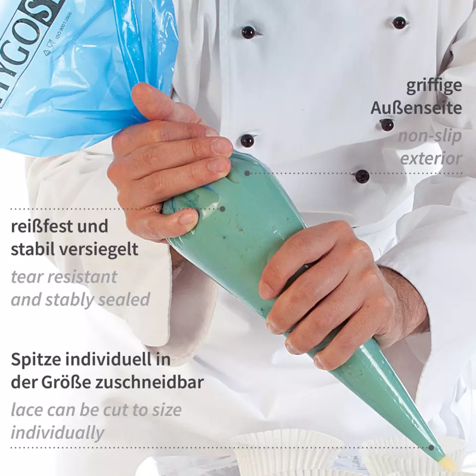 HygoStar 32216, Cool LDPE Pastry Tubes, 59 x 28 cm, Blue, image 3, gallery thumbnail