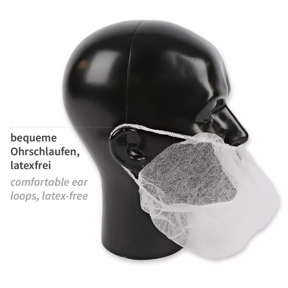 Hygostar 292206, PP Beard Cover with Earloops, Large, image 3, gallery thumbnail