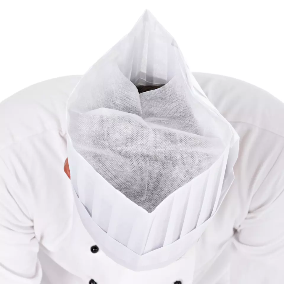 HygoStar 00972, Le Grand Chef Exposed Viscose Chef's Hats, 30 cm, White, image 2, gallery thumbnail