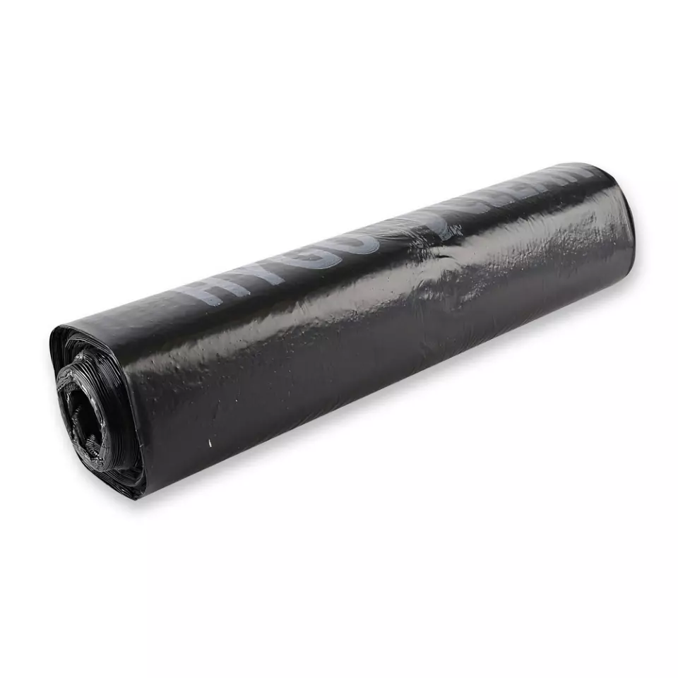 HygoClean 32553, Light LDPE Waste Bags, 120 l, Black, Roll