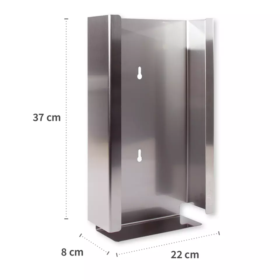 Hygostar 88937, Triple Glove Dispenser, Stainless Steel, image 2, gallery thumbnail