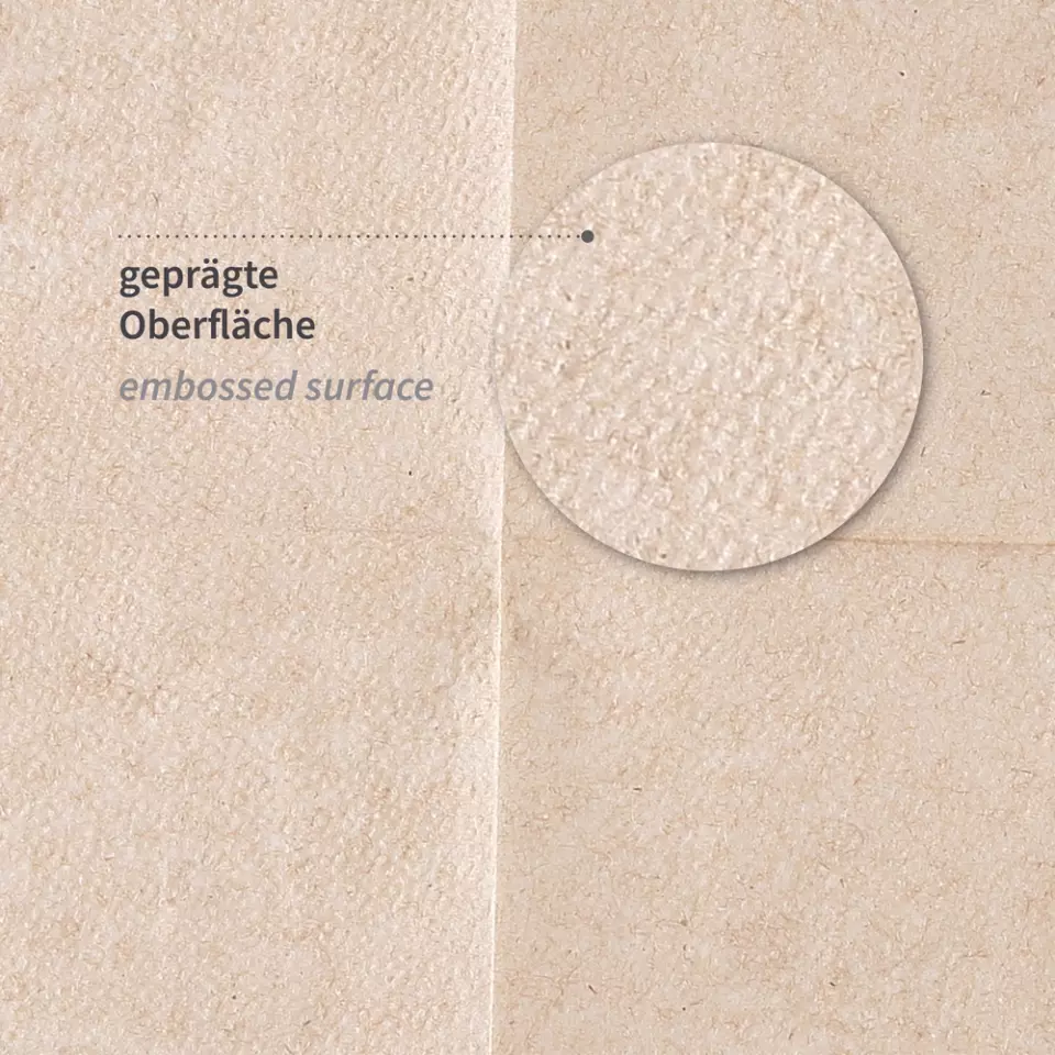 NATUREStar 30546, Nature Recycled Paper Napkins, 1-ply, 1/4-fold, 24 x 33 cm, Natural, FSC®-Recycled, image 3, gallery thumbnail