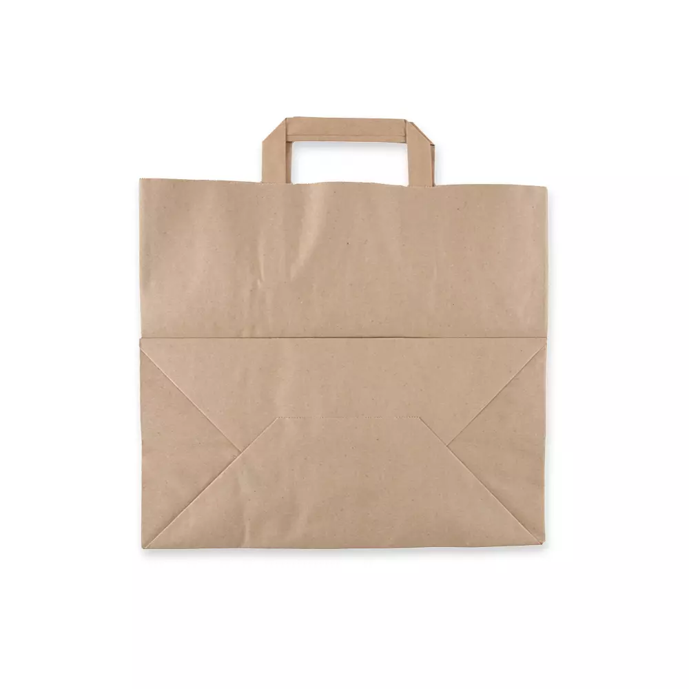 NATUREStar 35566, Organic Kraft Paper Carrier Bags, 320 + 170 x 250 mm, Brown, image 4