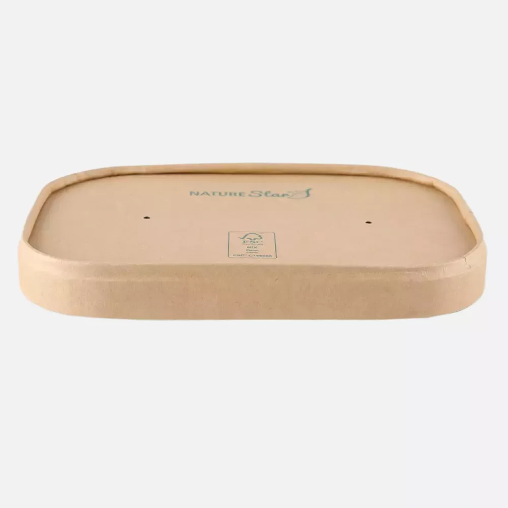 NATUREStar 417416, Organic Takeaway Tray Lids, FSC®-mix, 172 x 120 x 17 mm, Kraft Paper/PE, image 4