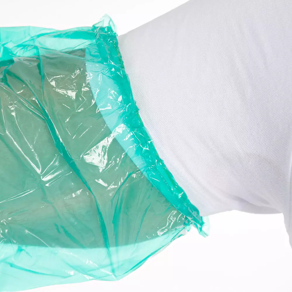 Hygostar 2621, Softline Long Plus LDPE Gloves, Green, image 4