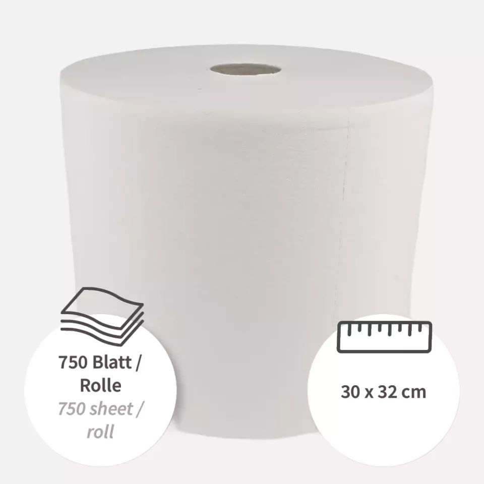 HygoClean 317502, Superwip Cellulose Wiping Cloths, Roll, White, image 3, gallery thumbnail