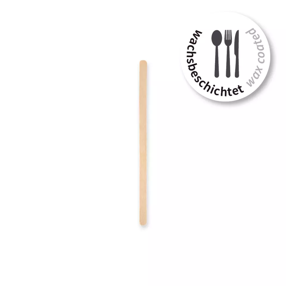 NATUREStar 388541, Organic Wood Stirrers, 110 mm, FSC® 100%, Wax Coated, image 1, gallery thumbnail