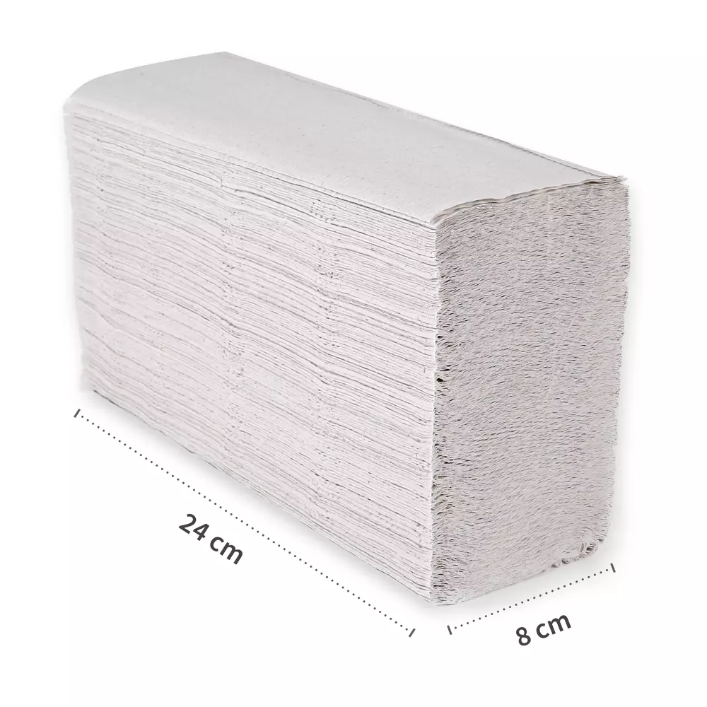 HygoClean 30406, Recycled Interfold 1-ply Paper Hand Towels, White, image 2