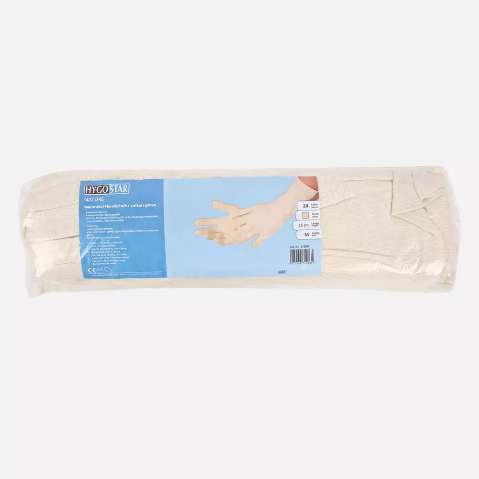 HygoStar 27209, Nature Long Cotton Gloves, image 2, gallery thumbnail