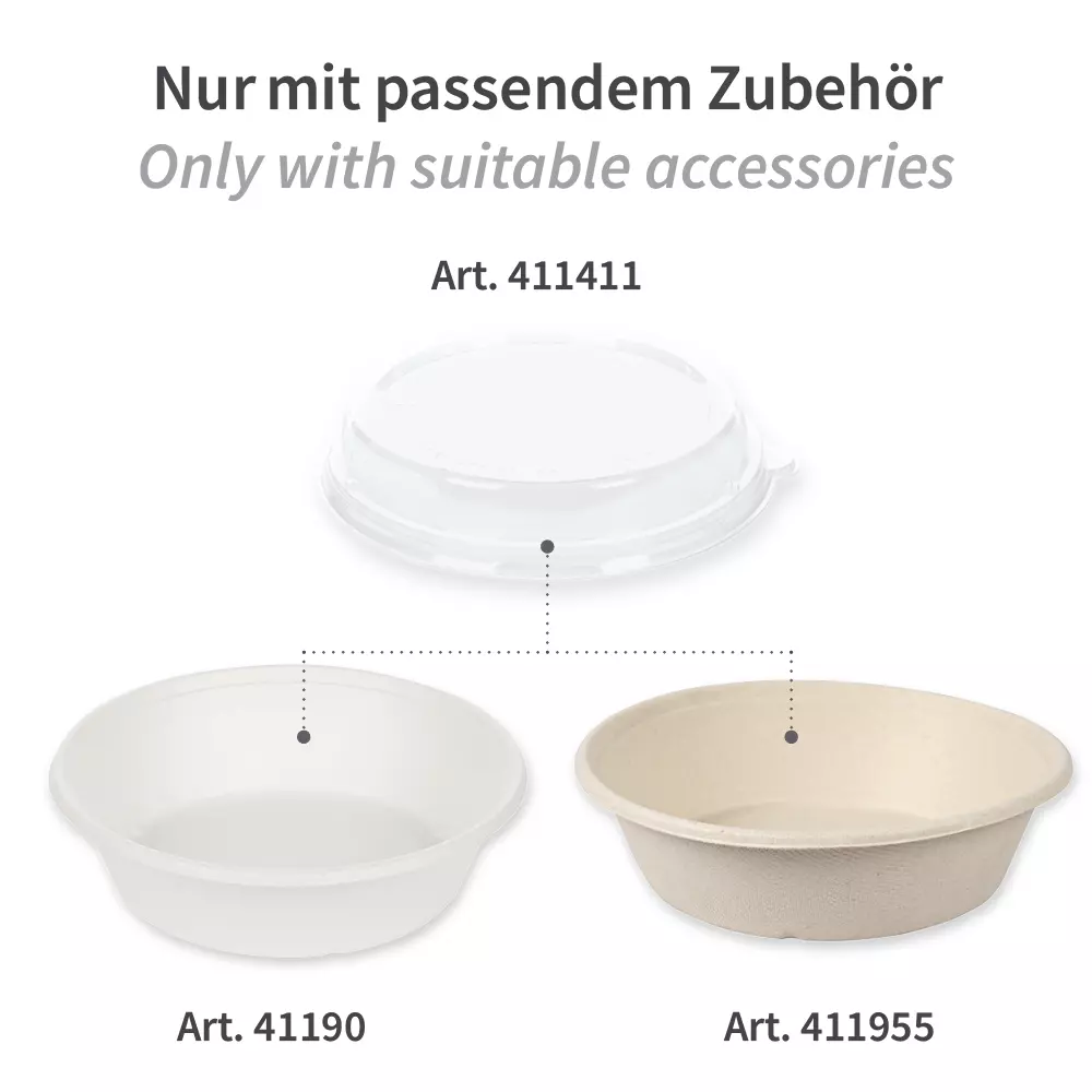 NATUREStar 411411, Rondo rPET Organic Lids, Ø 203 mm, Transparent, image 3