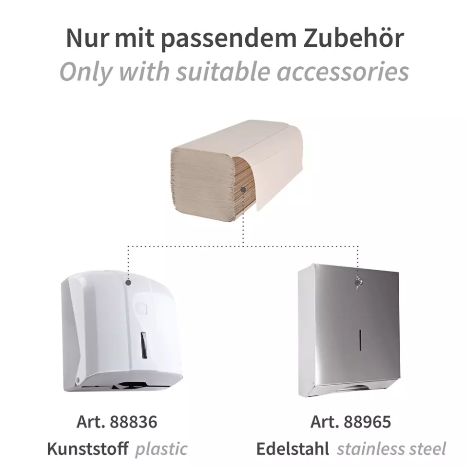 NATUREStar 304035, 2-ply Recycled Paper Hand Towels, V-fold, Natural, Organic, image 6, gallery thumbnail