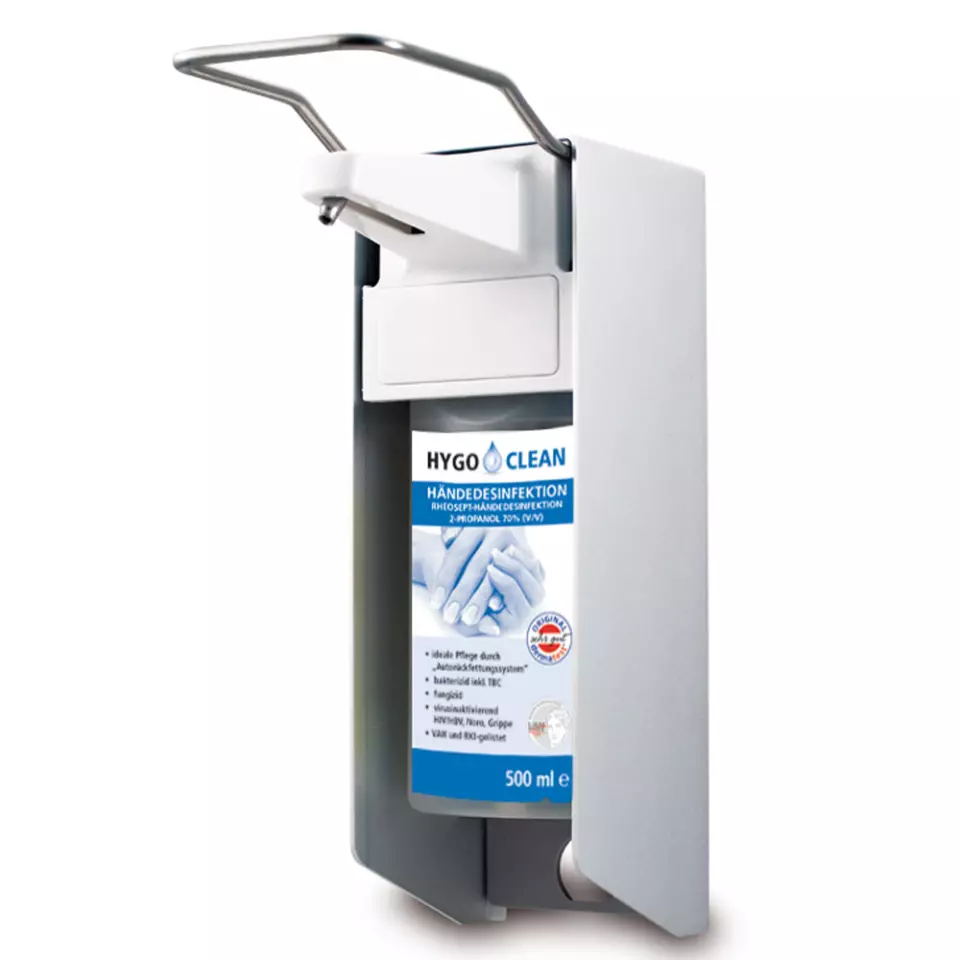 HygoClean 888421, Euro Aluminum Dispenser, Long Arm Lever, 0.5 l, image 1, gallery thumbnail