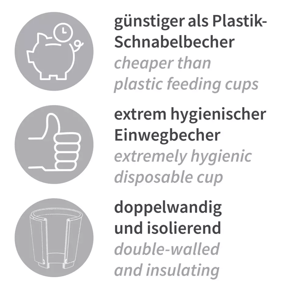 HygoStar 400591, Cardboard Feeding Cups, image 2, gallery thumbnail