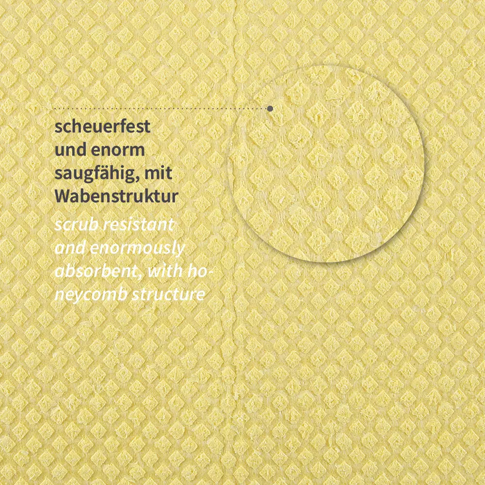 HygoClean 30138, Schwammtücher, Baumwolle/Zellulose, Gelb, image 4
