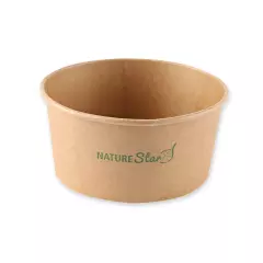 NATUREStar 417100, Caesar Organic Kraft Paper/PE Salad Bowls, 1000 ml, Ø 150 mm, FSC®-mix