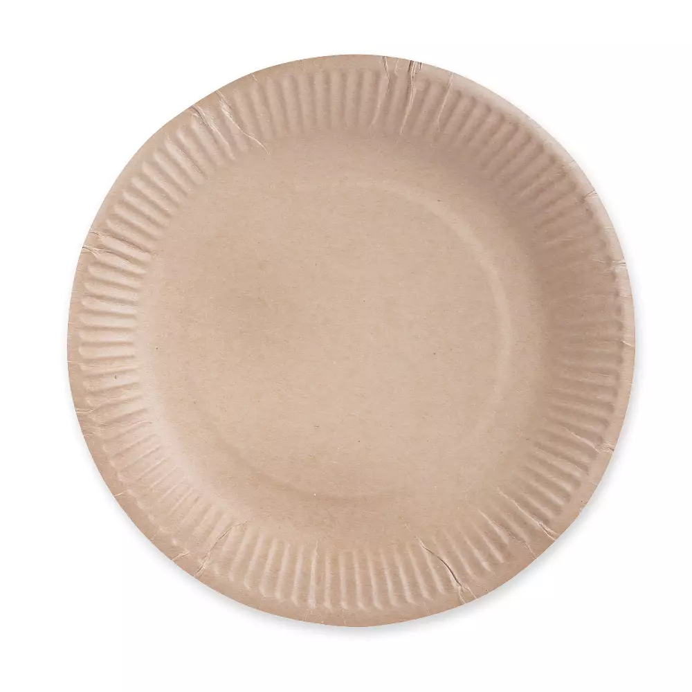 NATUREStar 415105, Organic Kraft Paper Plates, Ø 230 mm, FSC®-mix, image 1