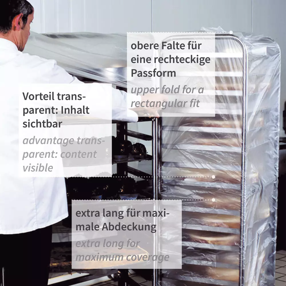 HygoStar 52203, HDPE Covers, 1950 x 770 mm, Transparent, image 3