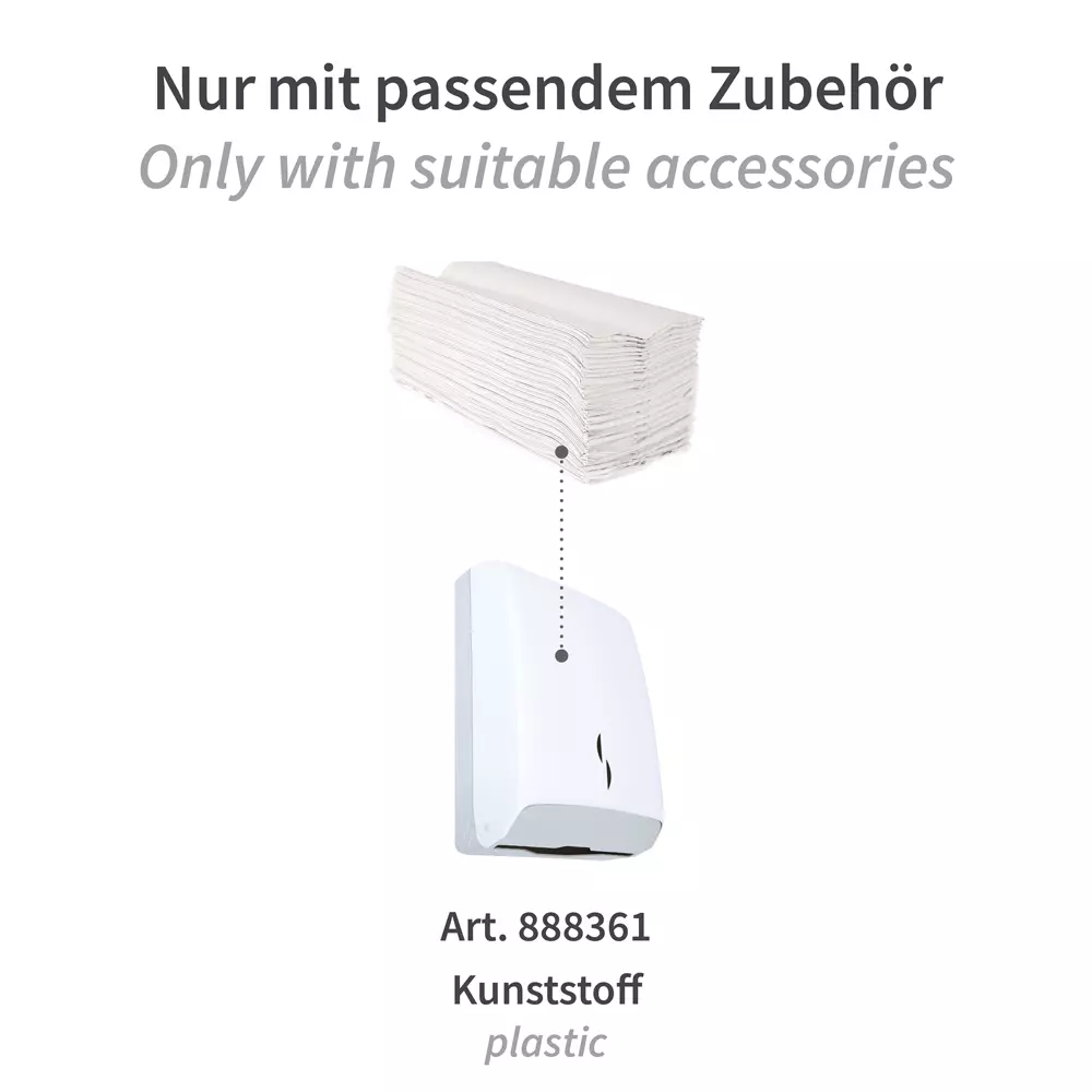 HygoClean 30464, Recycling-Papierhandtücher, 1-lagig, C-Falz, Weiß, image 3