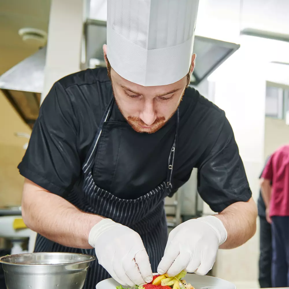 HygoStar 0964, Europa Original Chef's Hat, 22 cm, White, Absorbent Paper, Exposed, image 8