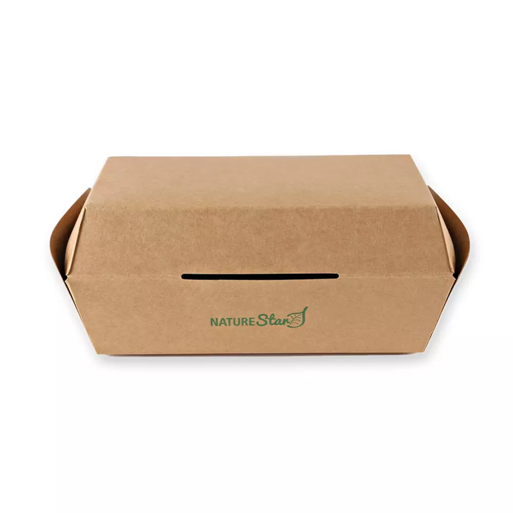 NATUREStar 416418, Club Sandwich Boxes, 177 x 91 x 85 mm, Kraft Paper/PLA, Organic, image 3