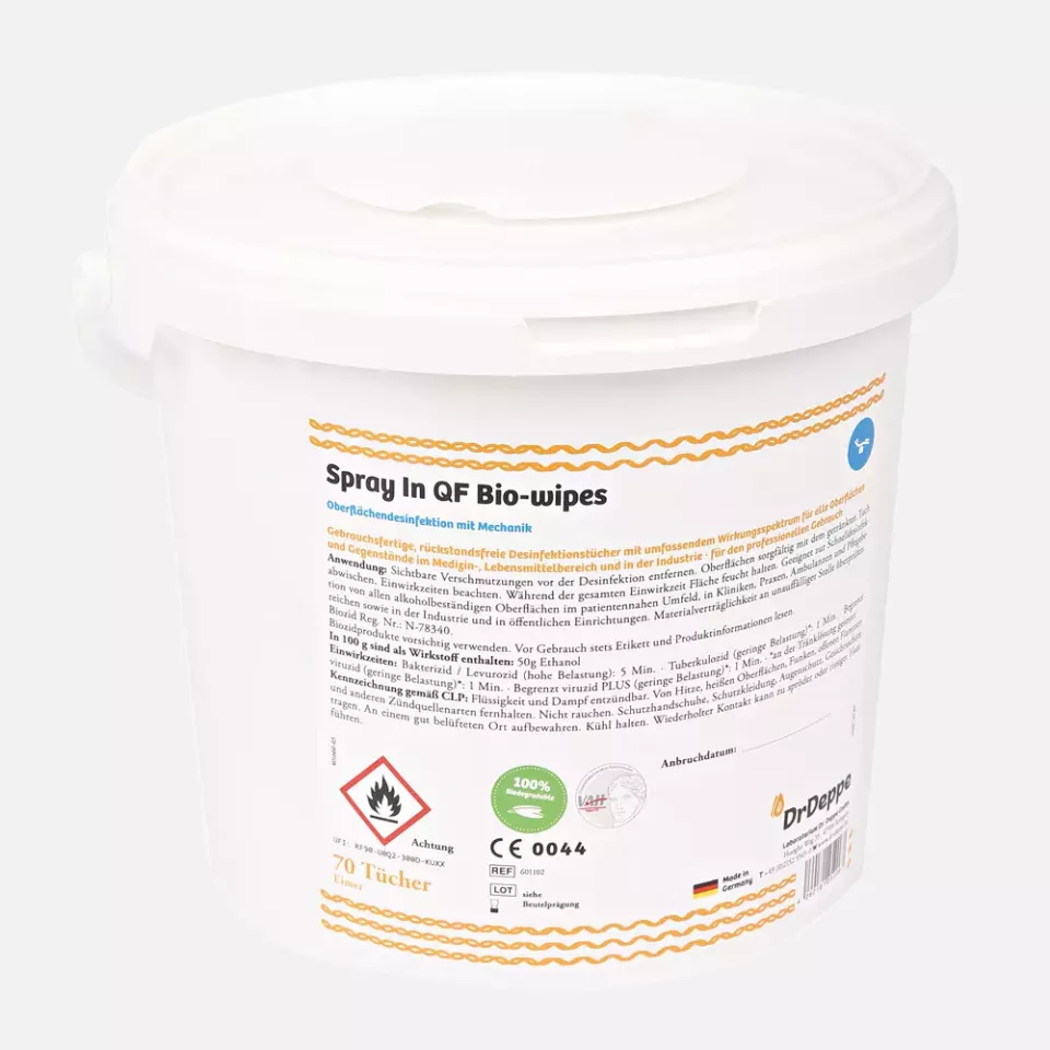 Franz Mensch 31533, Spray In QF Surface Disinfection Wipes, Cellulose, image 1, gallery thumbnail