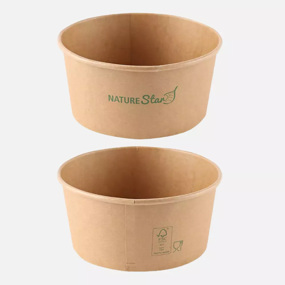 NATUREStar 417100, Caesar Organic Kraft Paper/PE Salad Bowls, 1000 ml, Ø 150 mm, FSC®-mix, image 4