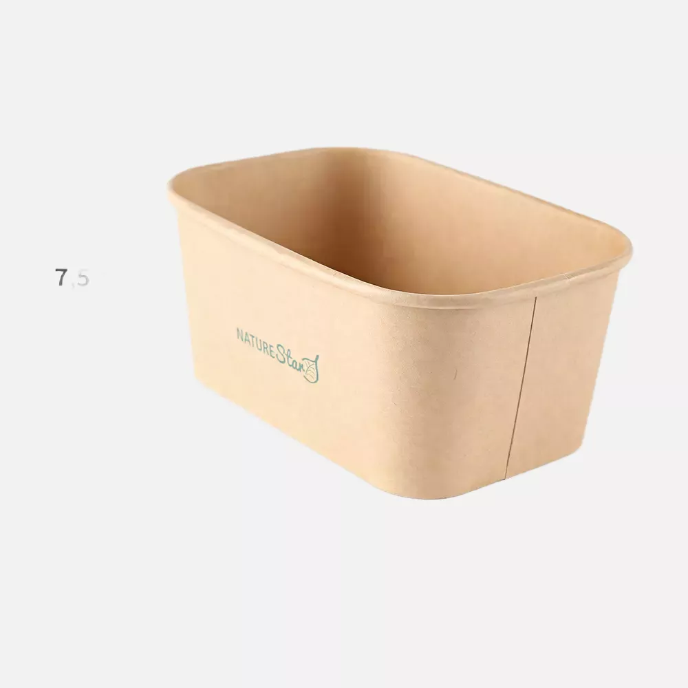 NATUREStar 417410, FSC®-mix Organic Takeaway Trays, Kraft Paper/PE, 172 x 120 x 75 mm, 1000 ml, image 3