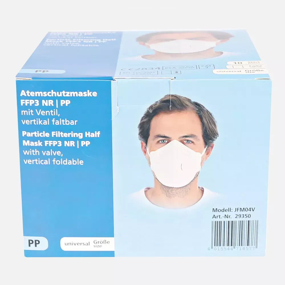 HygoStar 29350, FFP3 NR PP Respirators with Valve, Vertically Foldable, image 4