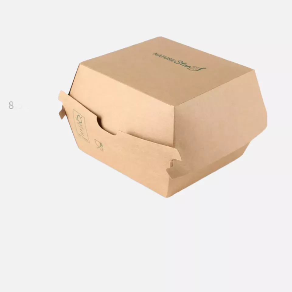 NATUREStar 417411, Organic Hamburger Boxes, 105 x 85 mm, Kraft Paper/PE, FSC®-mix, image 6, gallery thumbnail