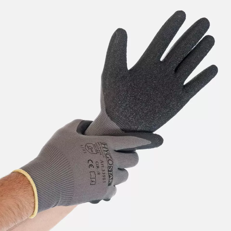 HygoStar 33982, Skill Fine Knit Latex-Coated Gloves, image 1, gallery thumbnail