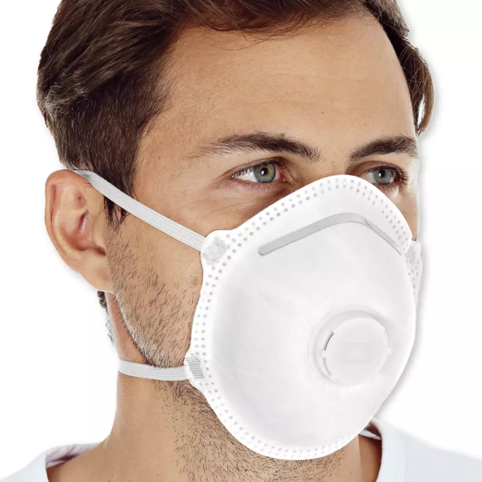 HygoStar 2933, FFP2 NR PP Respirators, with Valve, Cup-Shaped, image 2, gallery thumbnail