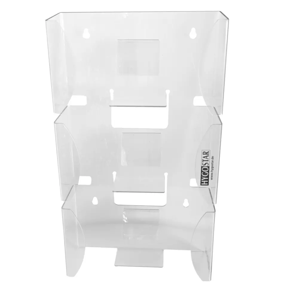 Hygostar 88958, Triple Glove Dispenser, PET, image 1, gallery thumbnail