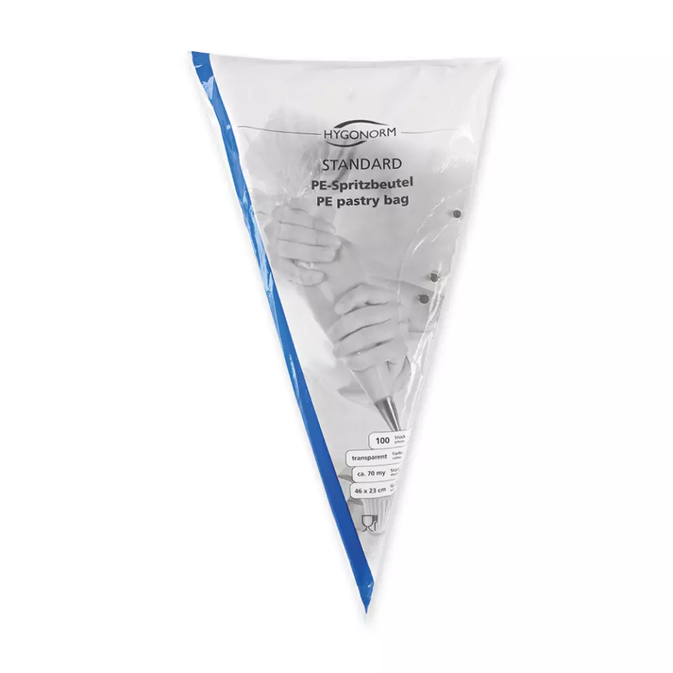 HygoNorm 32228, LDPE Blocked Pastry Tubes, 46 x 23 cm, Transparent, image 2, gallery thumbnail