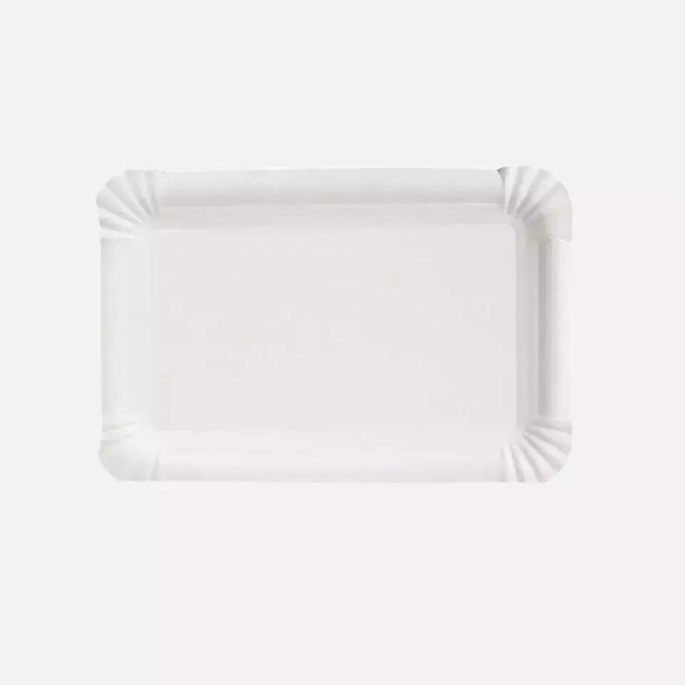 NATUREStar 41514, Organic Virgin Fibre Carton Paper Plates, 130 x 200 mm, Rectangular, image 1, gallery thumbnail