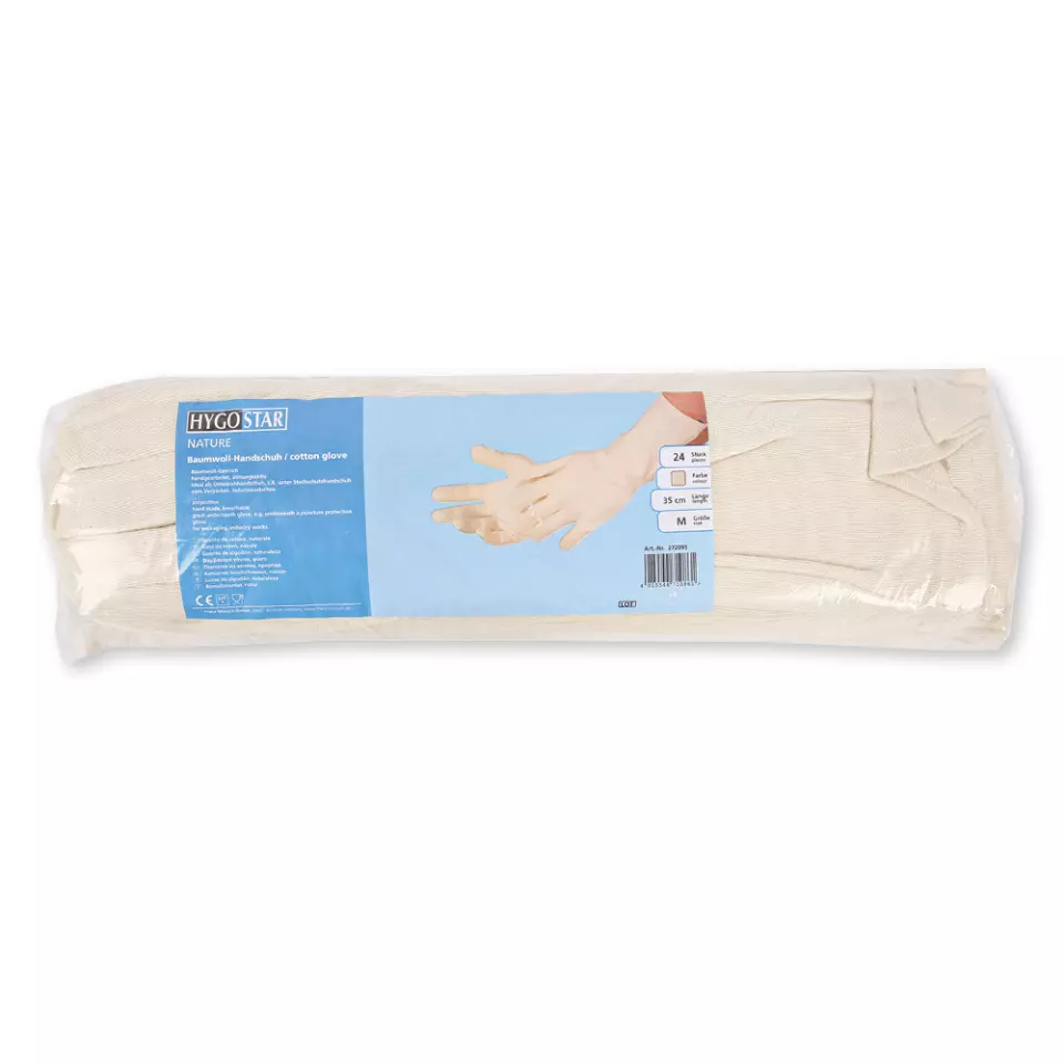 HygoStar 27209, Nature Long Cotton Gloves, image 2, gallery thumbnail
