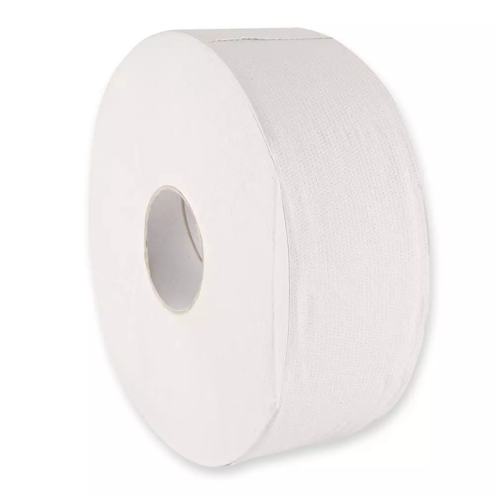 HygoClean 30432, Recycled Paper Toilet Paper, Jumbo, 2-Ply, White, image 1